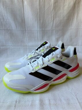 Adidas Stabil 16 Indoor Volleyball Shoes White Athletic Men's Size 10.5 JP7273